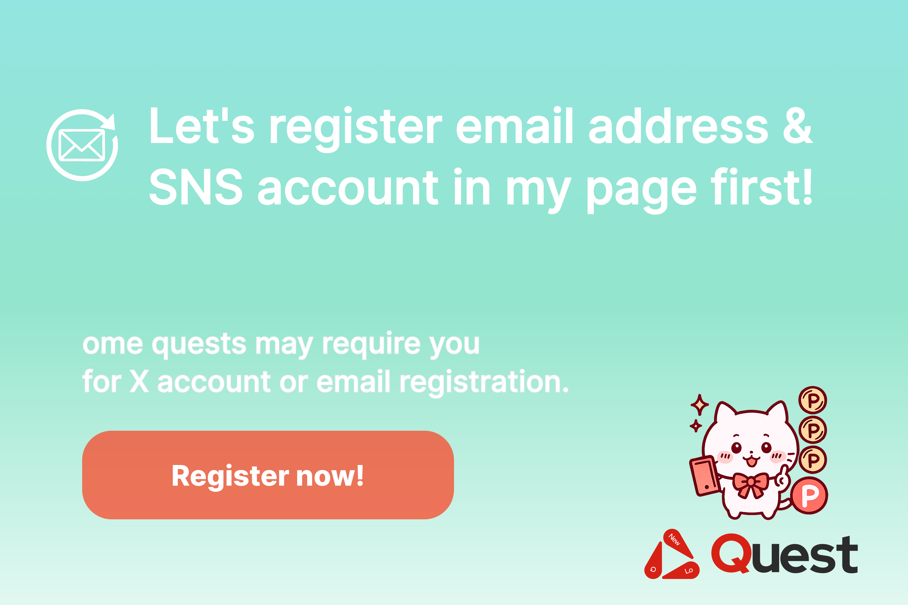 Link your email to enjoy missions more!